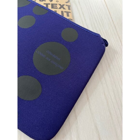 Comme Des Garcons Macbook Air 11" Neoprene Polka Dot Sleeve Blue Black - Picture 3 of 5